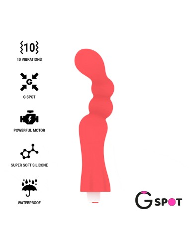 G-SPOT GOHAN VIBRADOR PUNTO G LIGHT RED