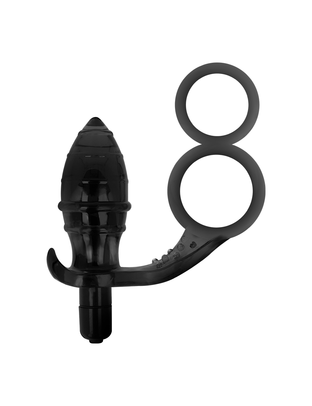 ADDICTED TOYS PLUG ANAL CON ANILLA DOBLE NEGRO