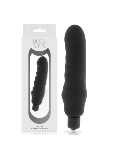 DOLCE VITA  GENIUS VIBRADOR SILICONA NEGRO