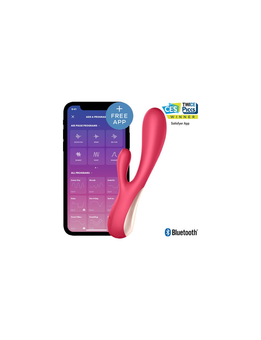 SATISFYER MONO FLEX ROJO CON APP SATISFYER MONO FLEX ROJO CON APP