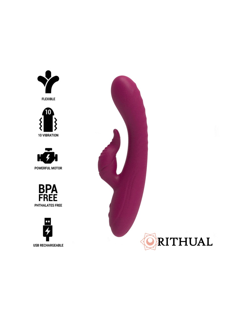 MOTOR RITUAL ANUSARA DUAL RECARGABLE 2.0 ORQUIDEA
