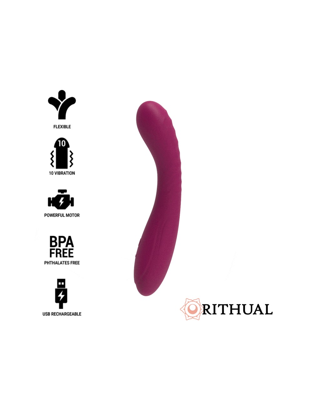 ESTIMULADOR RITUAL KRIYA PUNTO-G RECARGABLE ORQUIDEA ESTIMULADOR RITUAL KRIYA PUNTO-G RECARGABLE ORQUIDEA