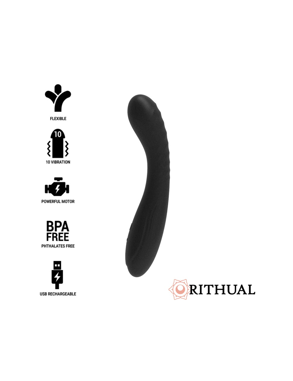 RITUAL KRIYA ESTIMULAODR PUNTO-G RECARGABLE NEGRO RITUAL KRIYA ESTIMULAODR PUNTO-G RECARGABLE NEGRO