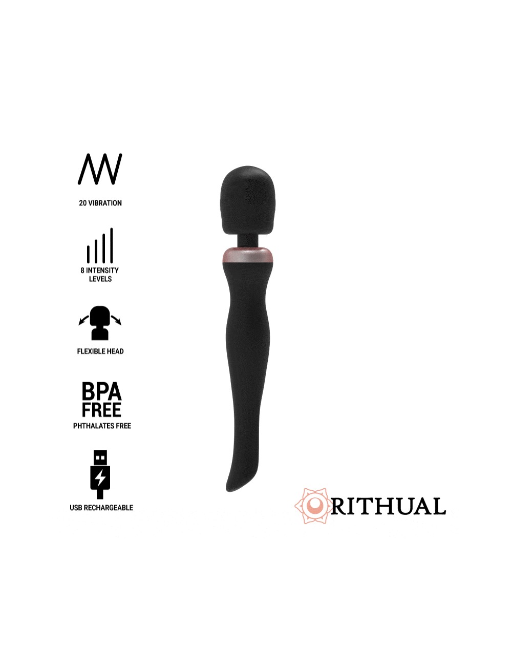 VARITA RITUAL AKASHA RECARGABLE POTENTE 2.0 NEGRO