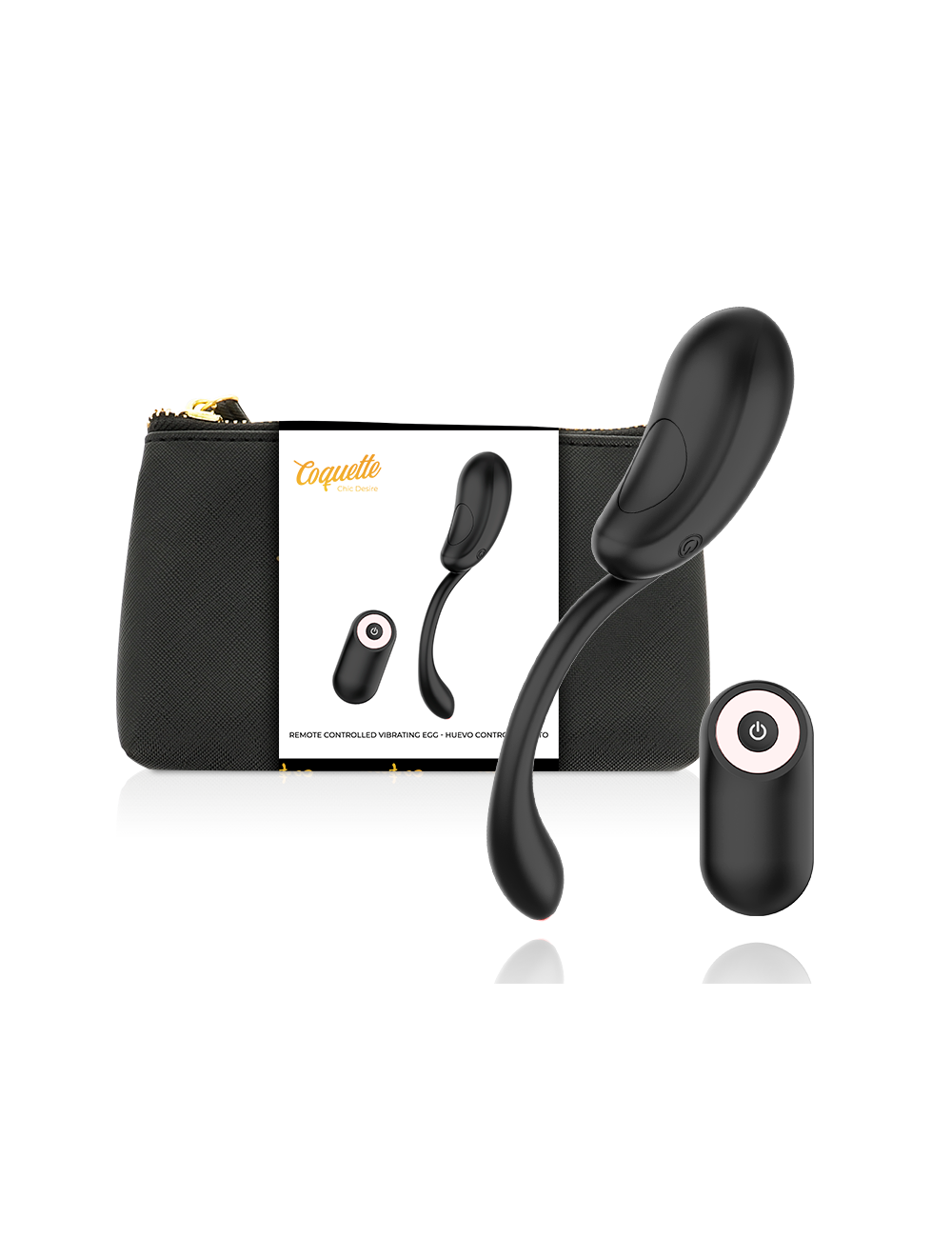 COQUETTE CHIC DESIRE HUEVO CONTROL REMOTO RECARGABLE NEGRO / GOLD