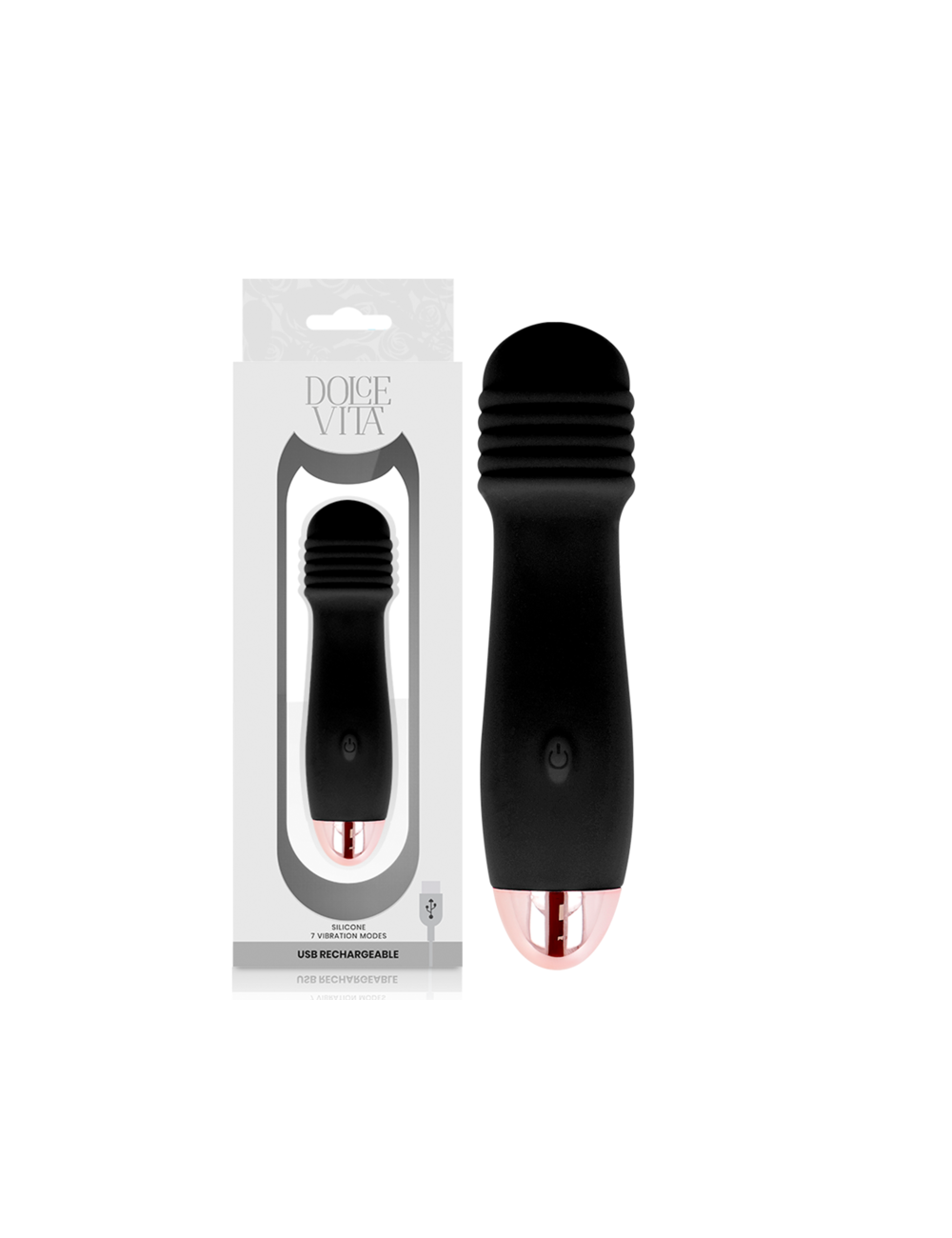 DOLCE VITA VIBRADOR RECARGABLE TRES NEGRO 7 VELOCIDADES DOLCE VITA VIBRADOR RECARGABLE TRES NEGRO 7 VELOCIDADES