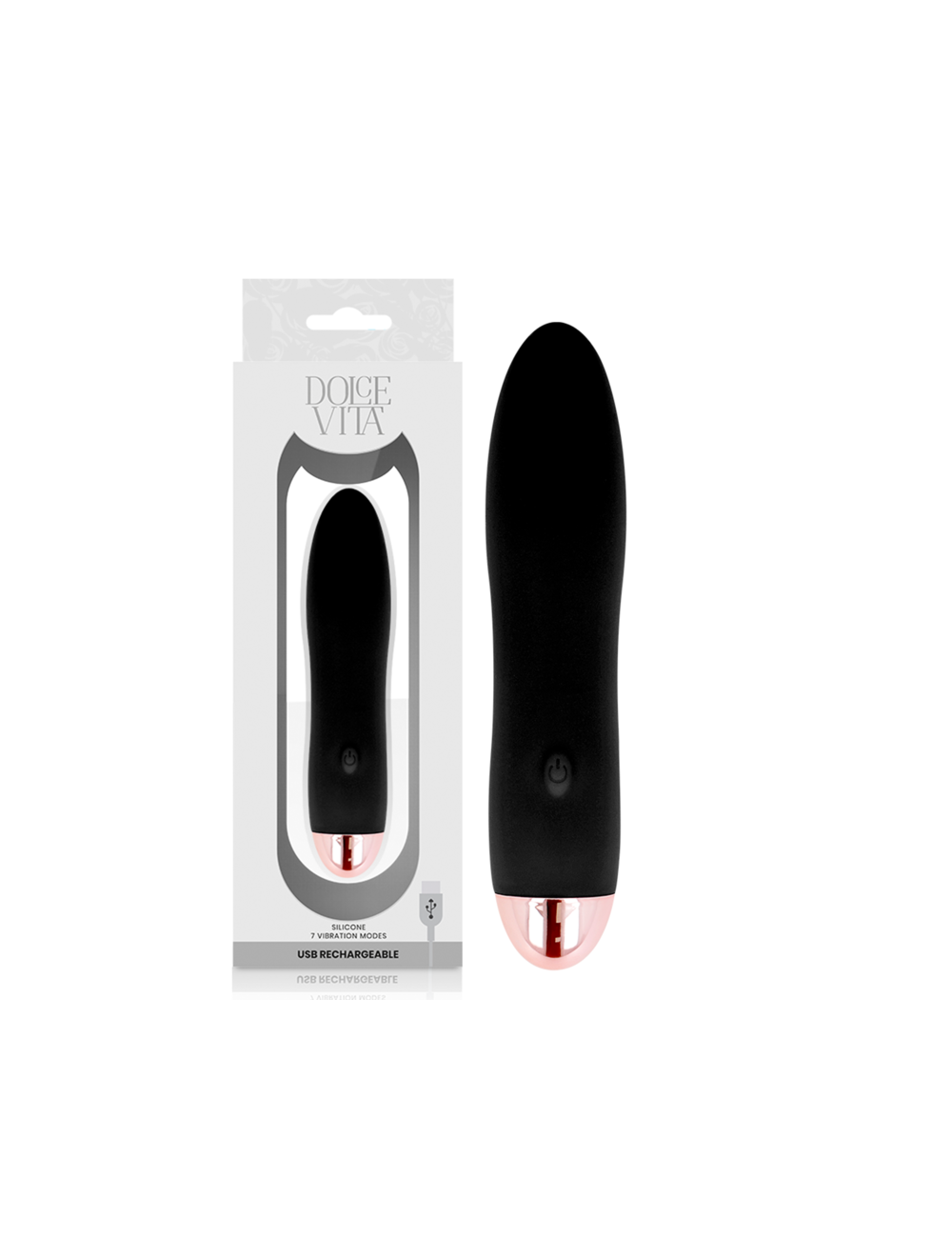 DOLCE VITA VIBRADOR RECARGABLE FOUR NEGRO 7 VELOCIDADES DOLCE VITA VIBRADOR RECARGABLE FOUR NEGRO 7 VELOCIDADES