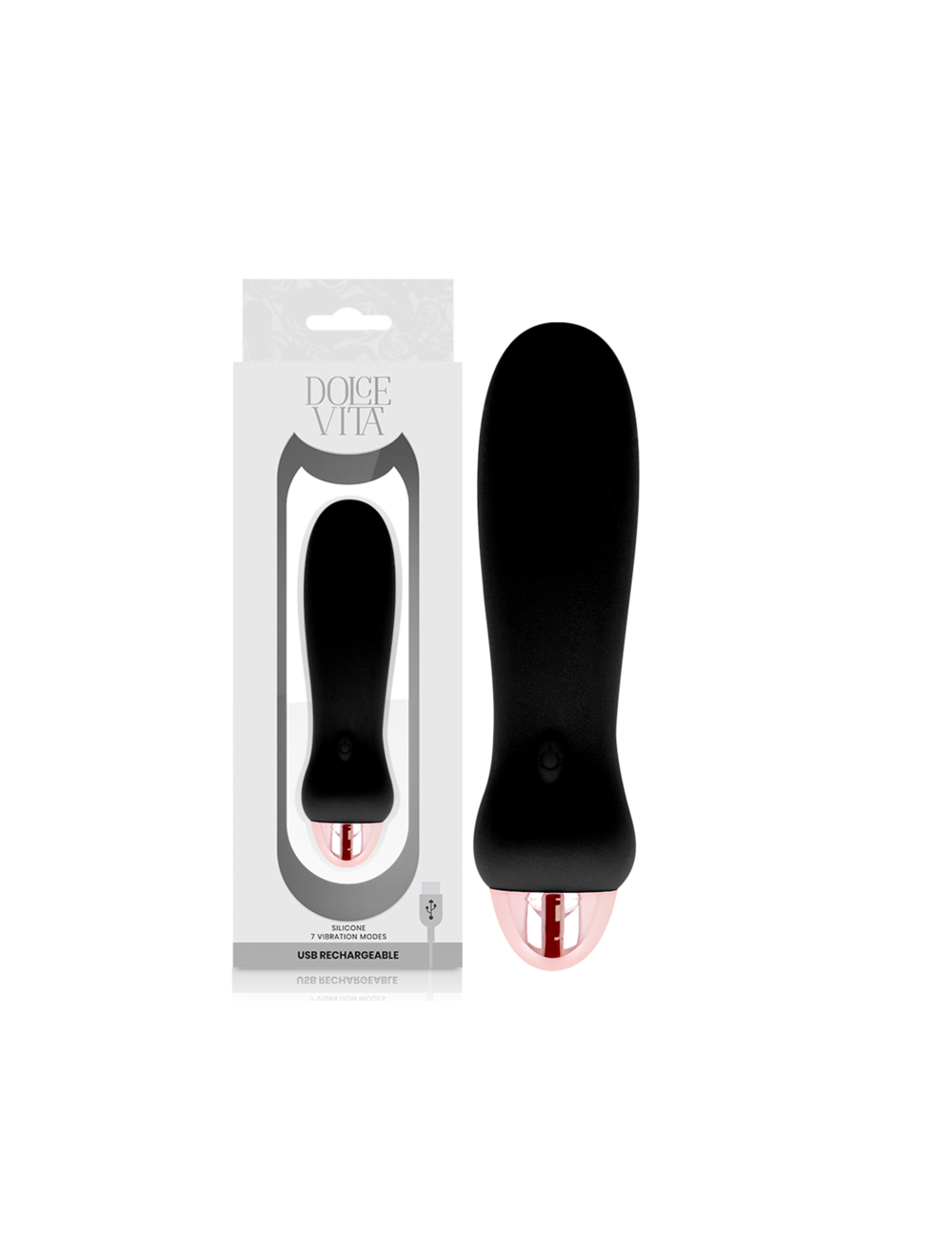 DOLCE VITA VIBRADOR RECARGABLE FIVE NEGRO 7 VELOCIDADES