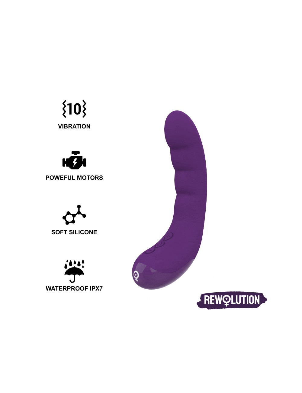 REWOLUTION REWOCURVY VIBRADOR FLEXIBLE RECARGABLE