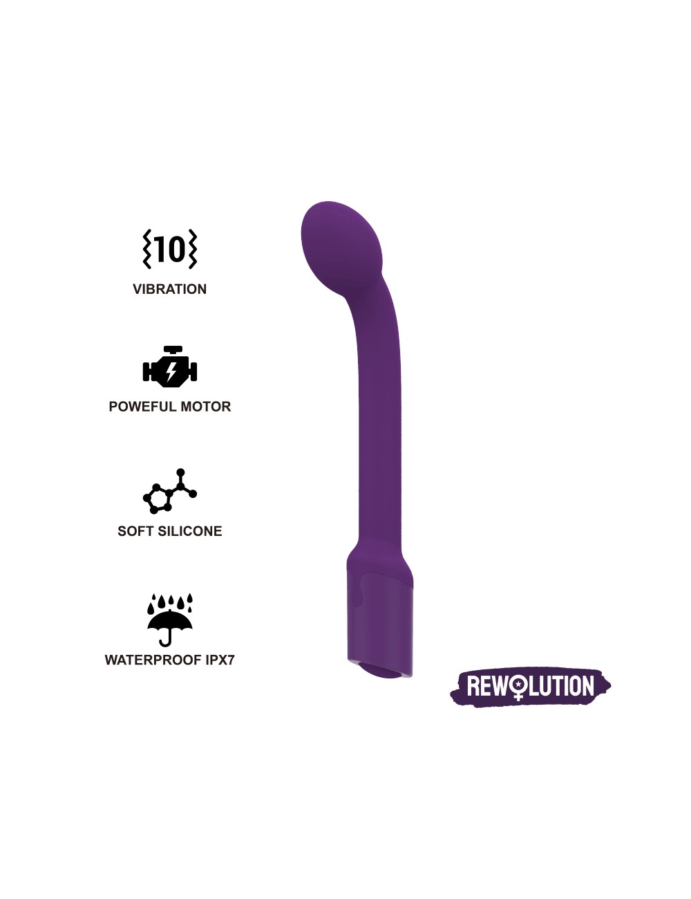 REWOLUTION REWOFLEX VIBRADOR ESTIMULADOR PUNTO G FLEXIBLE REWOLUTION REWOFLEX VIBRADOR ESTIMULADOR PUNTO G FLEXIBLE