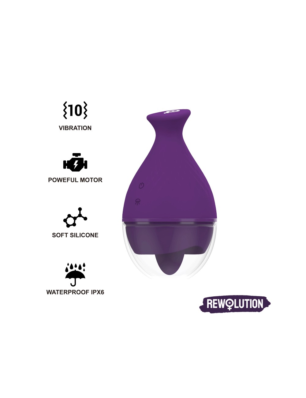 REWOLUTION REWOLINGO VIBRADOR CON LENGUA