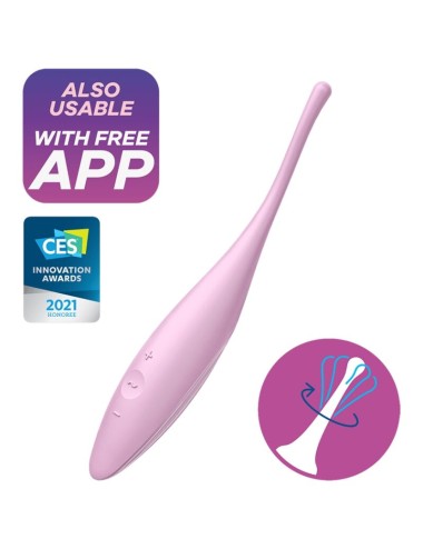 SATISFYER TWIRLING JOY ESTIMULADOR CLITORIS - ROSA