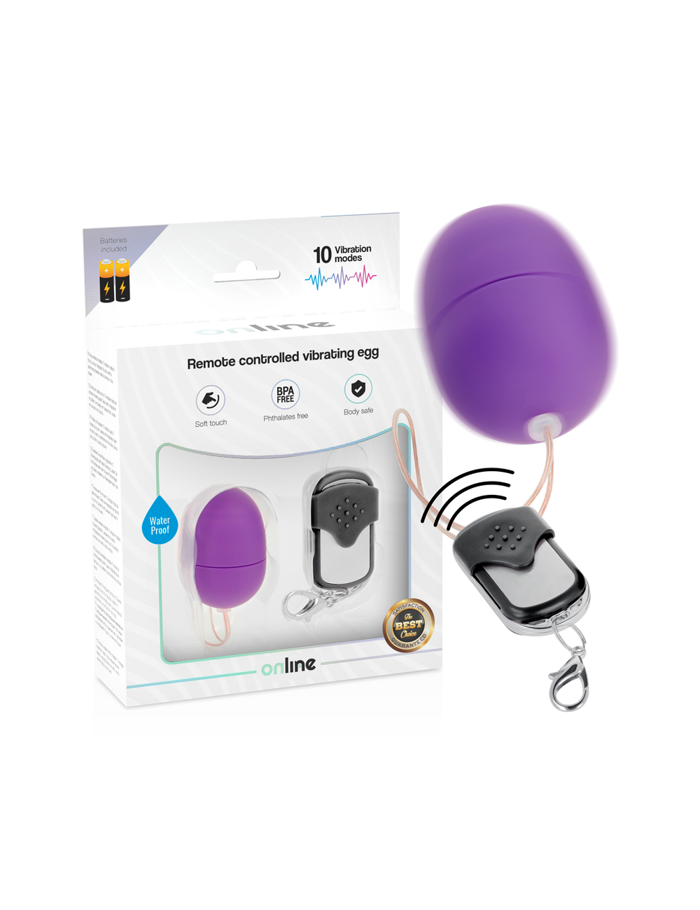 ONLINE HUEVO VIBRADOR CONTROL REMOTO S - LILA ONLINE HUEVO VIBRADOR CONTROL REMOTO S - LILA
