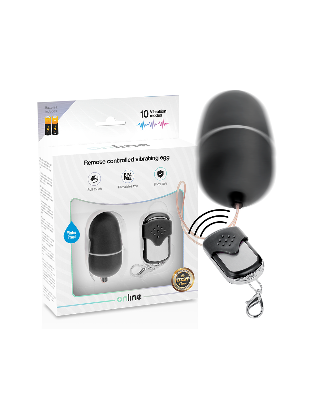 ONLINE HUEVO VIBRADOR CONTROL REMOTO M - NEGRO ONLINE HUEVO VIBRADOR CONTROL REMOTO M - NEGRO