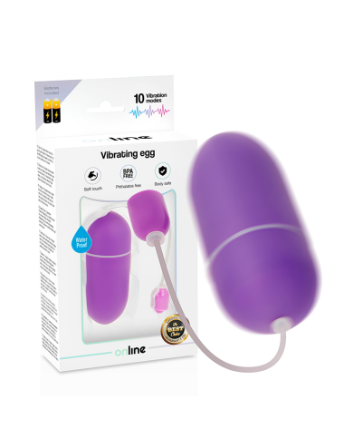 ONLINE HUEVO VIBRADOR WATERPROOF - LILA
