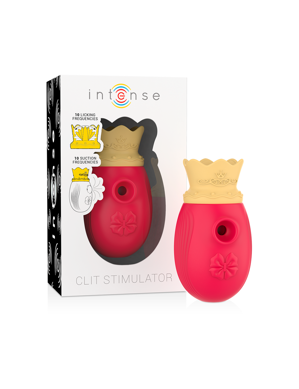 INTENSE ESTIMULADOR CLITORIS 10 MODOS DE SUCCIÓN Y LICKING - ROJO INTENSE ESTIMULADOR CLITORIS 10 MODOS DE SUCCIÓN Y LICKING - ROJO