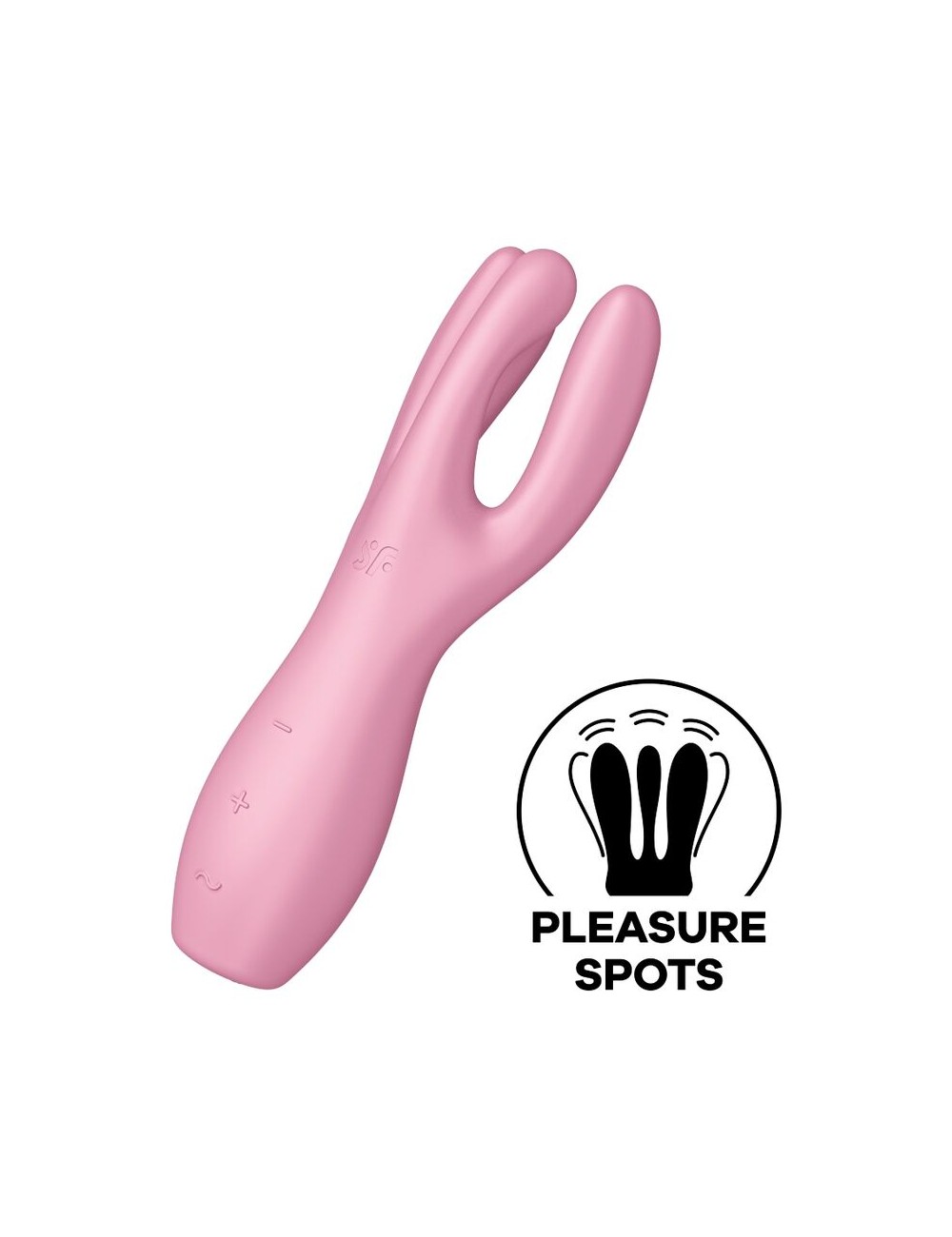 SATISFYER THREESOME 3 VIBRADOR - ROSA SATISFYER THREESOME 3 VIBRADOR - ROSA