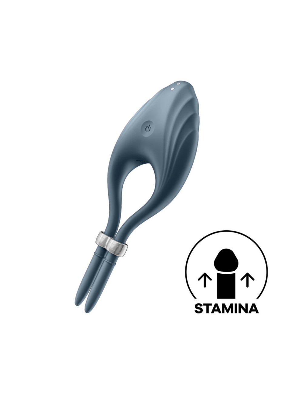 SATISFYER DUELIST ANILLO VIBRADOR - GRIS