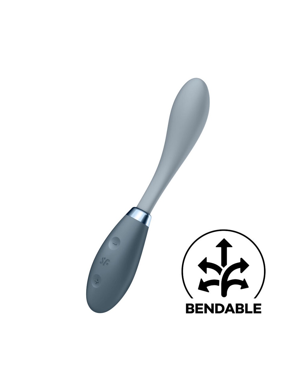 SATISFYER G-SPOT FLEX 3 MULTI VIBRADOR - GRIS