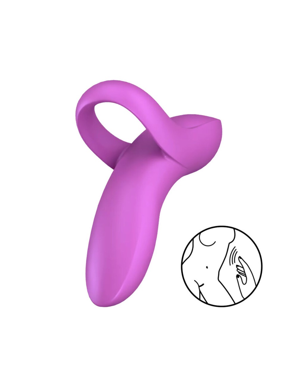 SATISFYER BOLD LOVER DEDAL VIBRADOR - ROSA