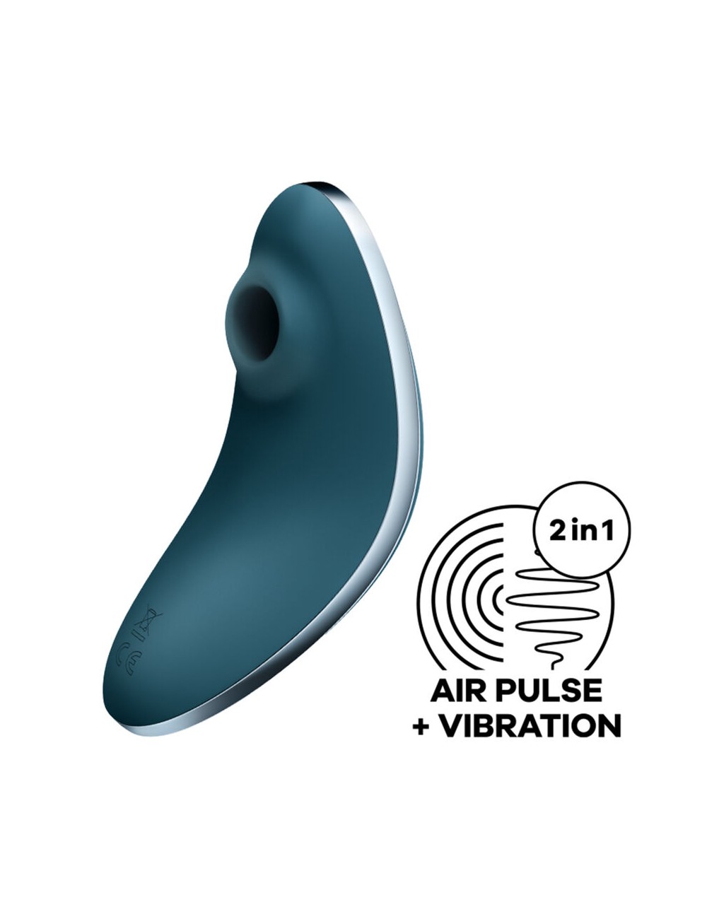 SATISFYER VULVA LOVER 1 ESTIMULADOR Y VIBRADOR - AZUL