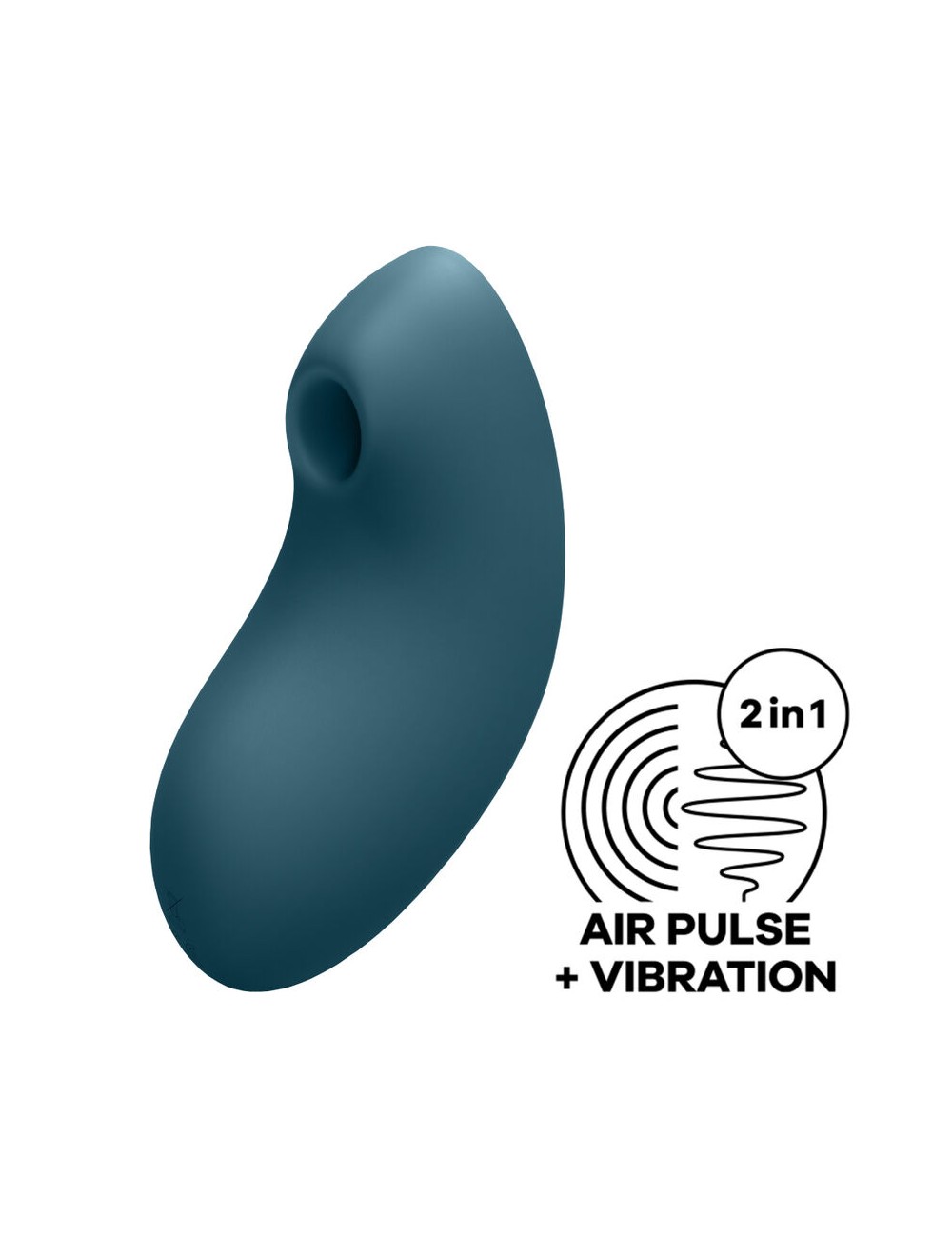 SATISFYER VULVA LOVER 2 ESTIMULADOR Y VIBRADOR - AZUL SATISFYER VULVA LOVER 2 ESTIMULADOR Y VIBRADOR - AZUL