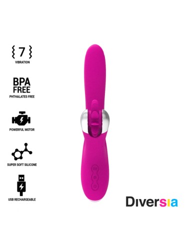 DIVERSIA BUNNY VIBRATING 24 CM