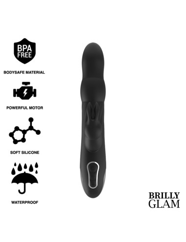 BRILLY GLAM MOEBIUS RABBIT VIBRATOR & ROTATOR COMPATIBLE CON WATCHME WIRELESS TECHNOLOGY