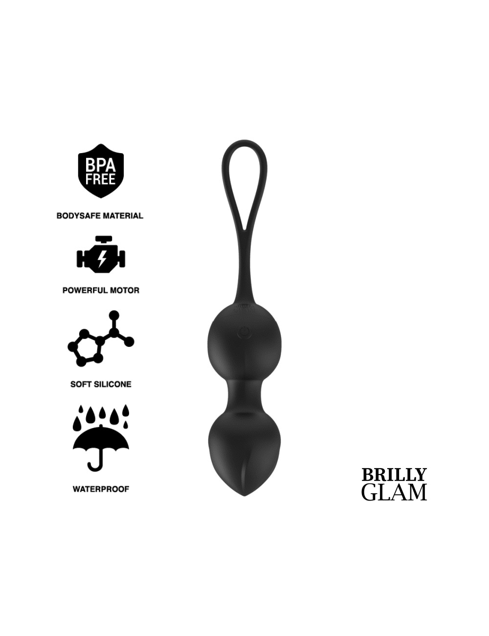 BRILLY GLAM VIBRATING KEGEL BEADS CONTROL REMOTO BRILLY GLAM VIBRATING KEGEL BEADS CONTROL REMOTO