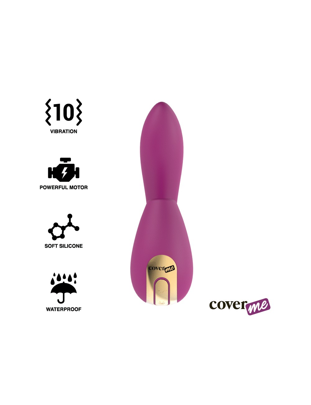 COVERME CLITORAL SUCCION & VIBRADOR POTENTE G-SPOT RUSH