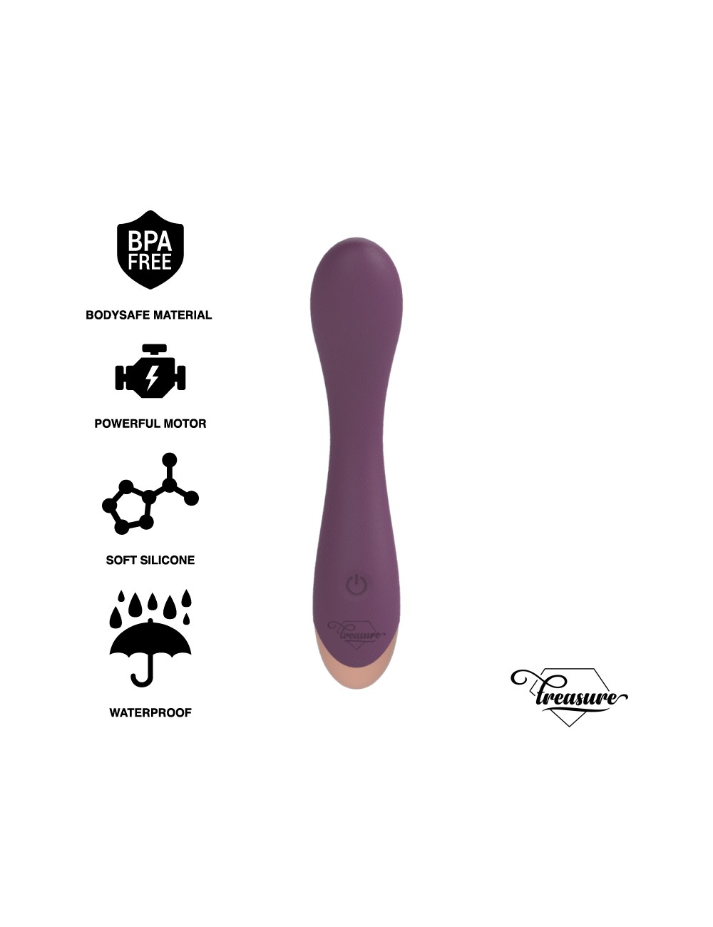 TREASURE HANSEL G-SPOT VIBRATOR COMPATIBLE CON WATCHME WIRELESS TECHNOLOGY