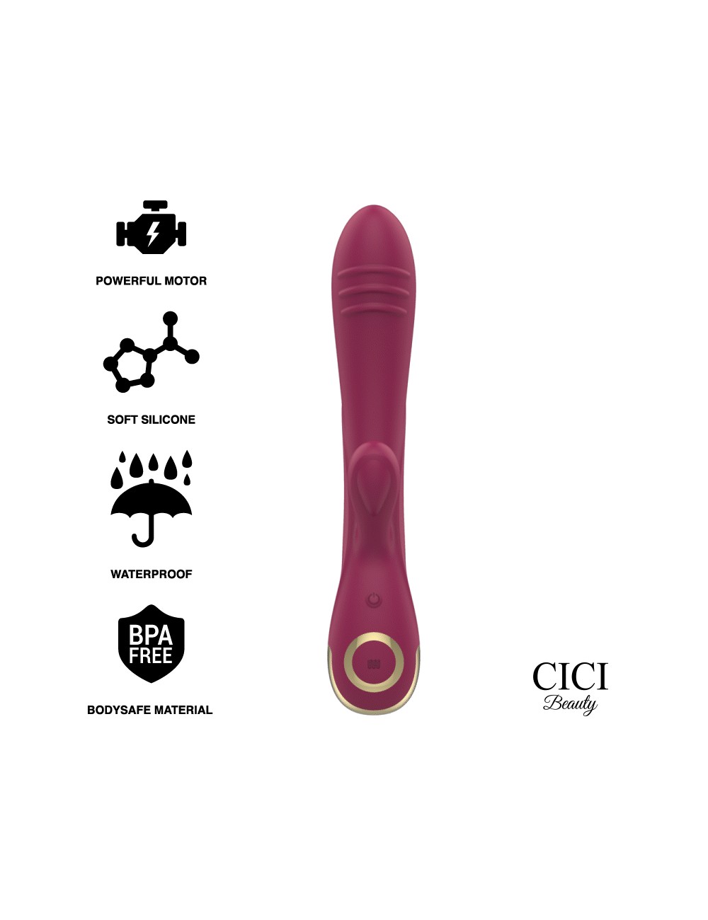 CICI BEAUTY PREMIUM SILICONE RABBIT VIBRATOR CICI BEAUTY PREMIUM SILICONE RABBIT VIBRATOR