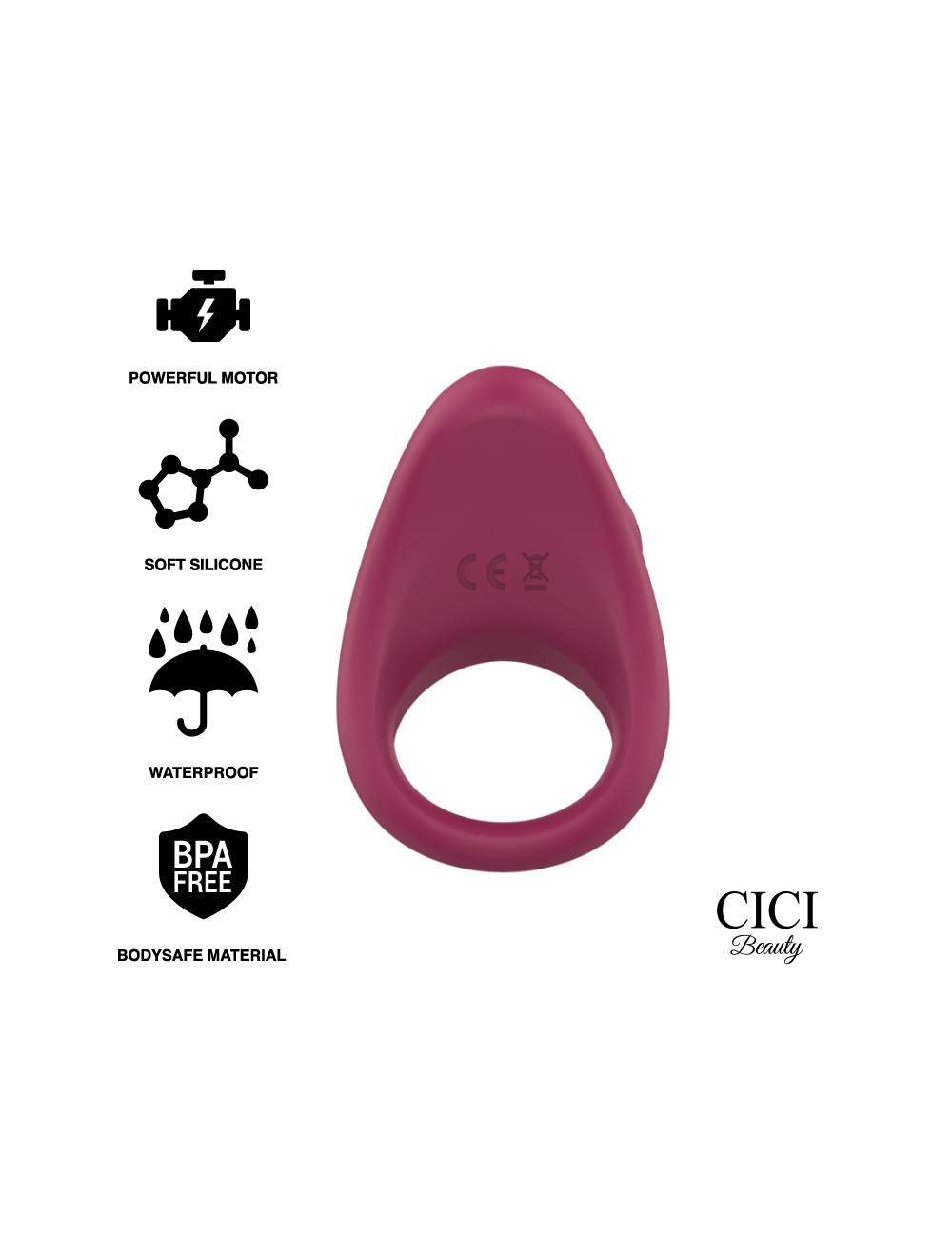 CICI BEAUTY PREMIUM SILICONE VIBRATING RING