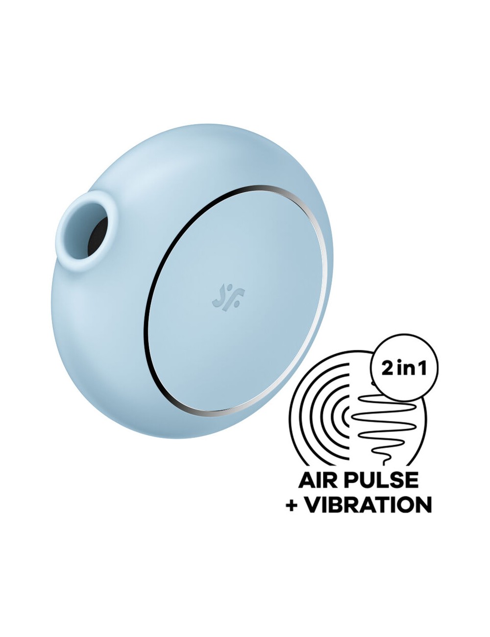 SATISFYER PRO TO GO 3 ESTIMULADOR Y VIBRADOR DOBLE - AZUL