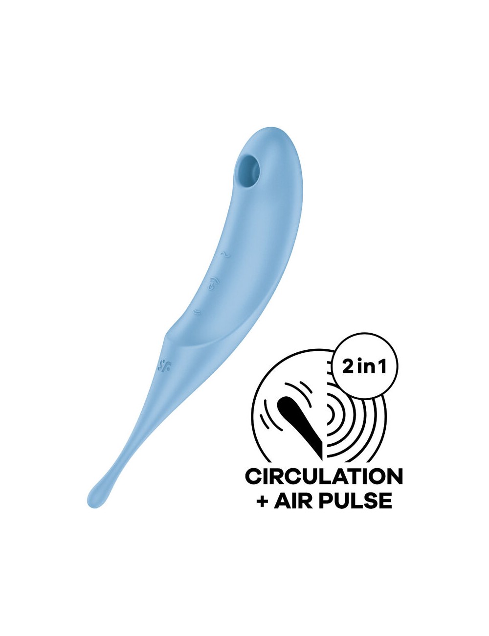 SATISFYER TWIRLING PRO ESTIMULADOR Y VIBRADOR - AZUL