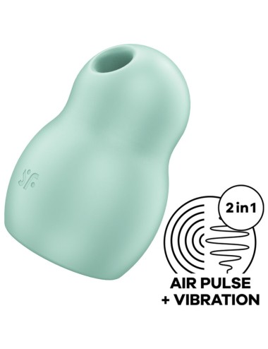 SATISFYER PRO TO GO 1 ESTIMULADOR Y VIBRADOR DOBLE - VERDE