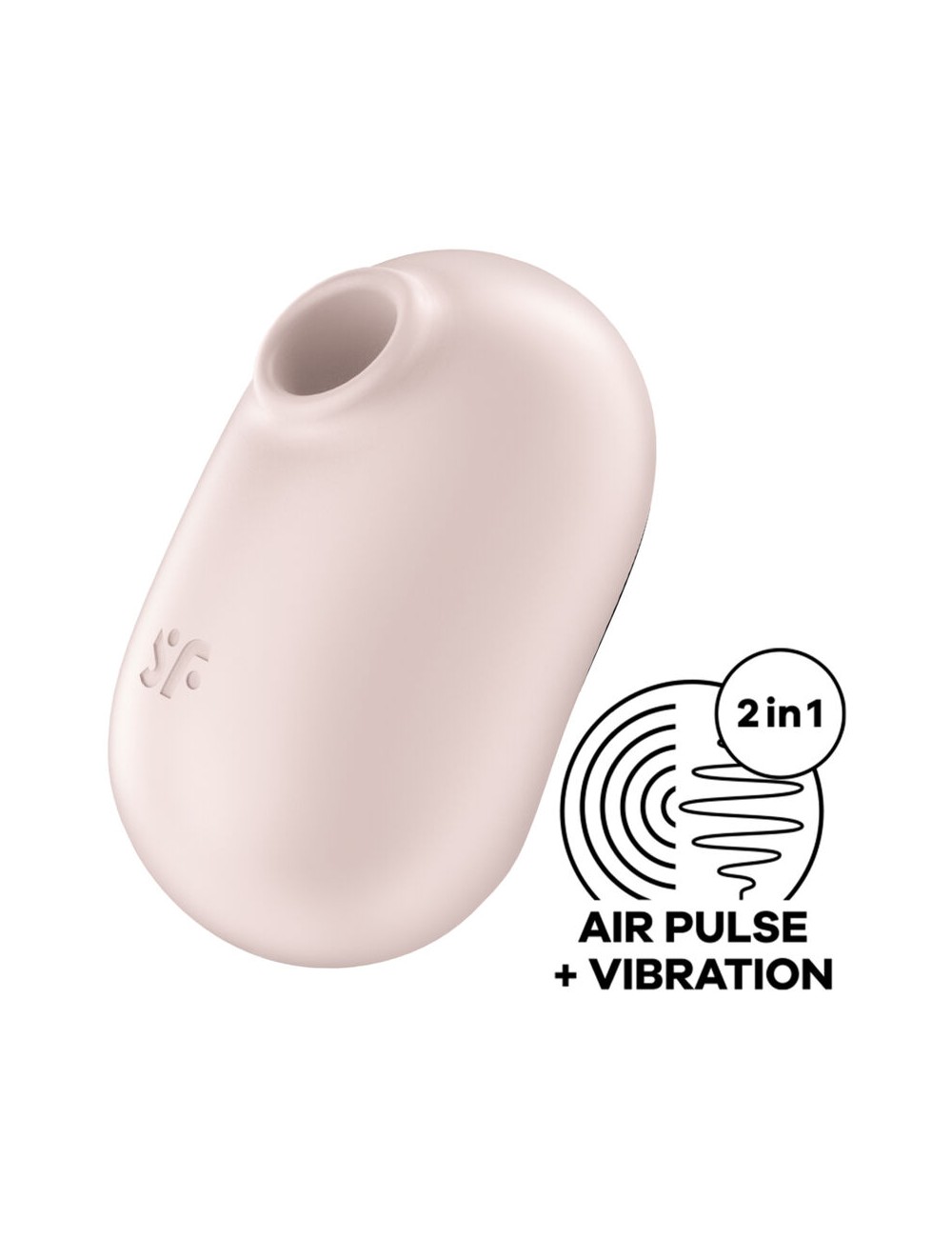 SATISFYER PRO TO GO 2 ESTIMULADOR Y VIBRADOR DOBLE - BEIGE