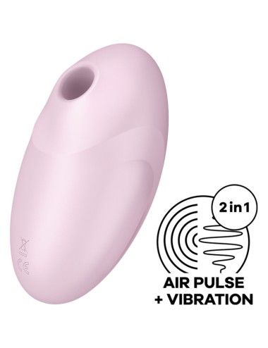 SATISFYER VULVA LOVER 3 ESTIMULADOR Y VIBRADOR - ROSA