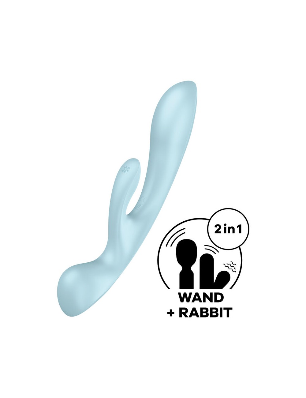 SATISFYER TRIPLE OH VIBRADOR HÍBRIDO - AZUL SATISFYER TRIPLE OH VIBRADOR HÍBRIDO - AZUL