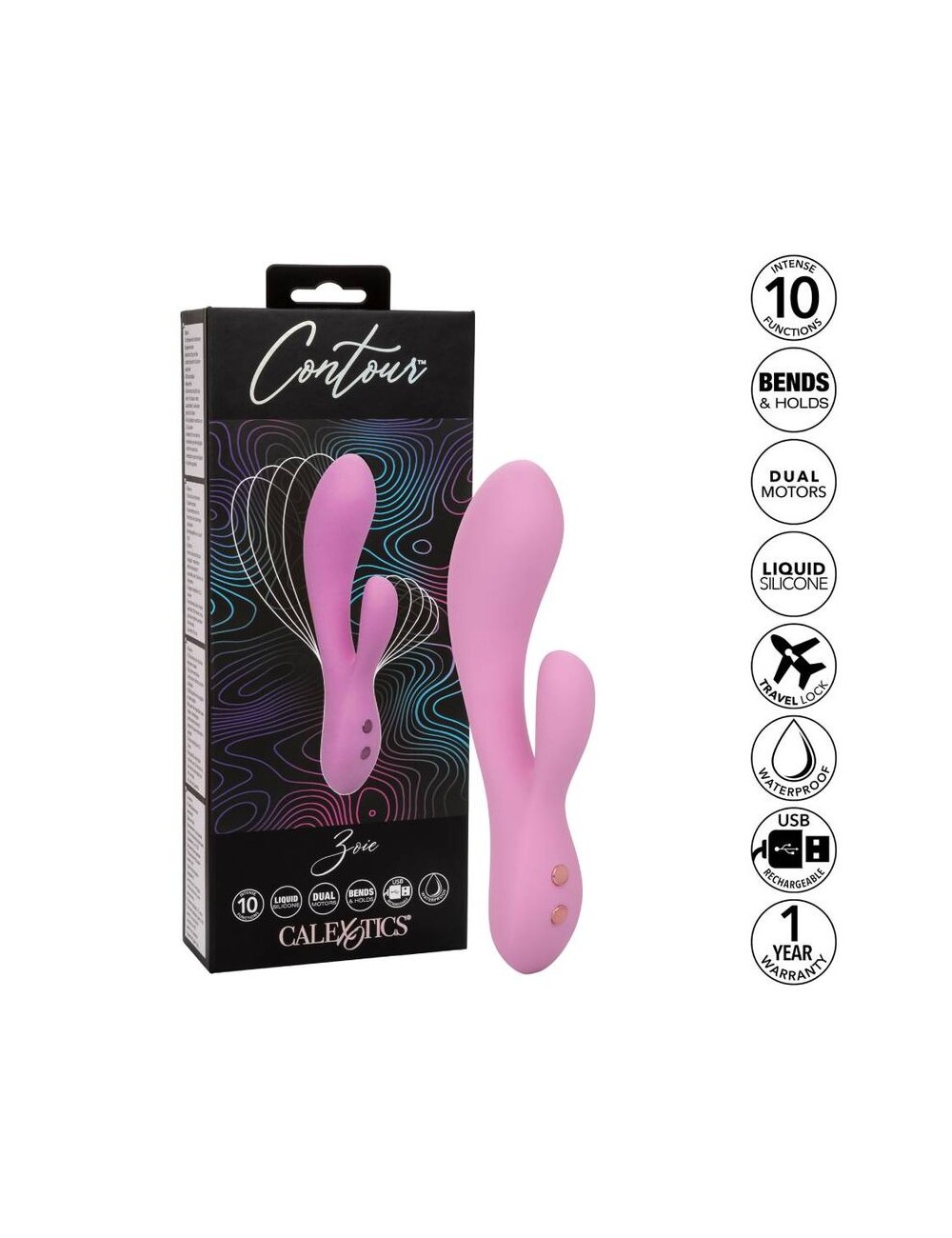 CALIFORNIA EXOTICS CONTOUR ZOIE ROSA CALIFORNIA EXOTICS CONTOUR ZOIE ROSA