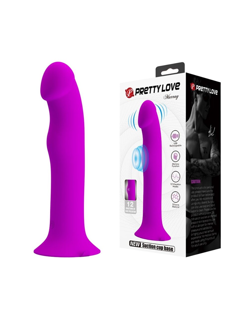 PRETTY LOVE - MURRAY VIBRADOR Y SUCCIONADOR DE CLITORIS MORADO