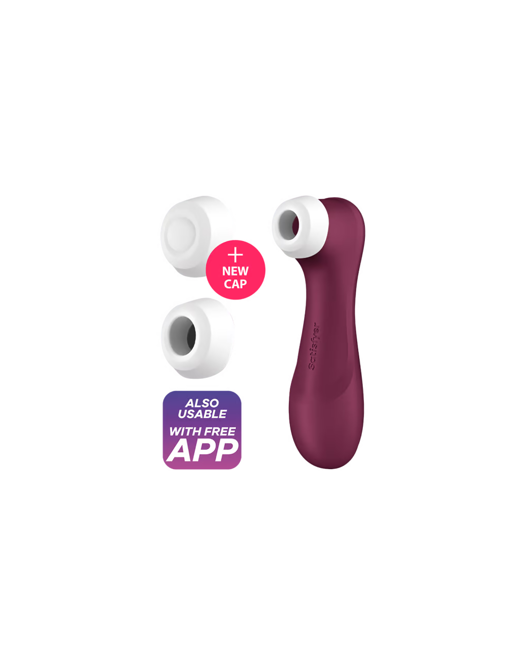 SATISFYER PRO 2 GENERACIÓN 3 - GRANATE BLUETOOTH & APP SATISFYER PRO 2 GENERACIÓN 3 - GRANATE BLUETOOTH & APP