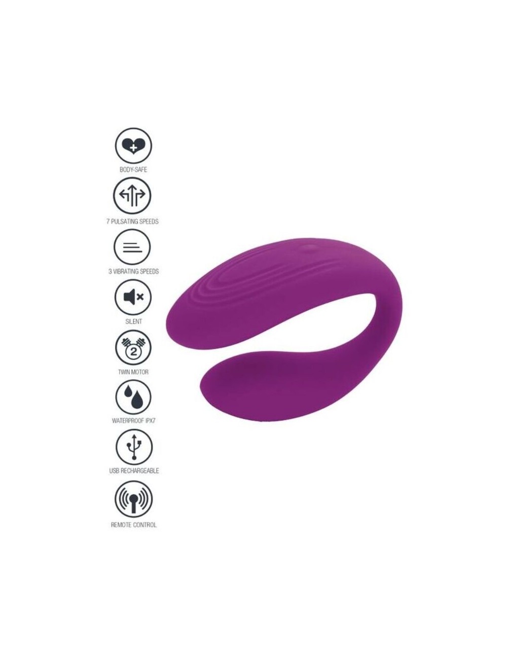 XOCOON - BOUND LOVE VIBRADOR PARA PAREJAS MORADO