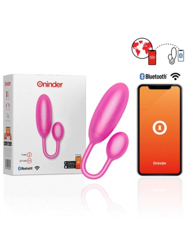 ONINDER - DENVER HUEVO VIBRADOR ROSA 7 X 2.7 CM FREE APP