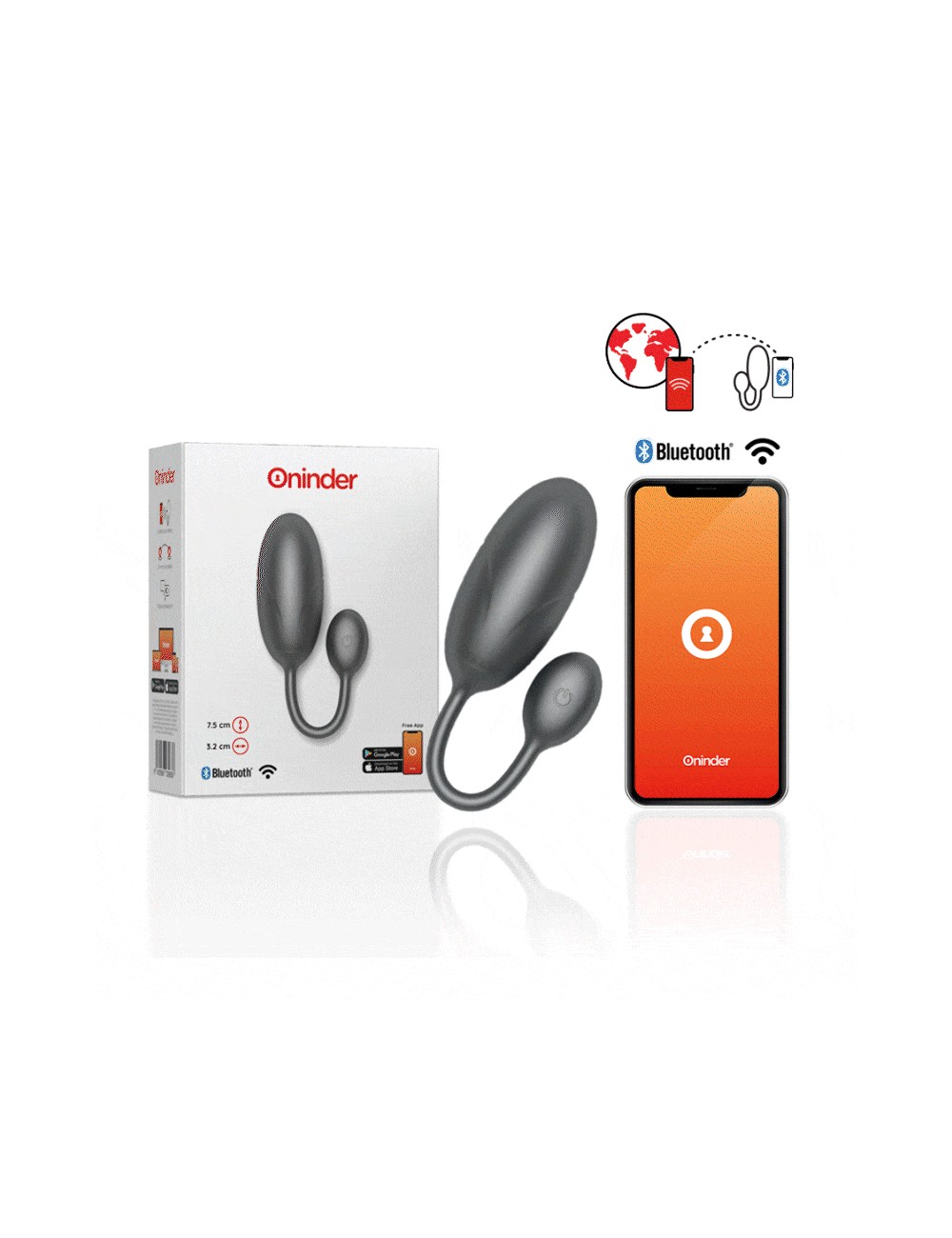 ONINDER - TOKYO HUEVO VIBRADOR NEGRO 7.5 X 3.2 CM FREE APP ONINDER - TOKYO HUEVO VIBRADOR NEGRO 7.5 X 3.2 CM FREE APP