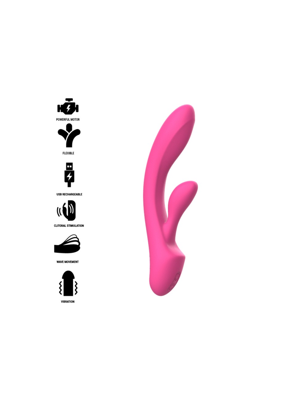 INTENSE - LUIGI VIBRADOR RABBIT SILICONA LIQUIDA ROSA INTENSE - LUIGI VIBRADOR RABBIT SILICONA LIQUIDA ROSA