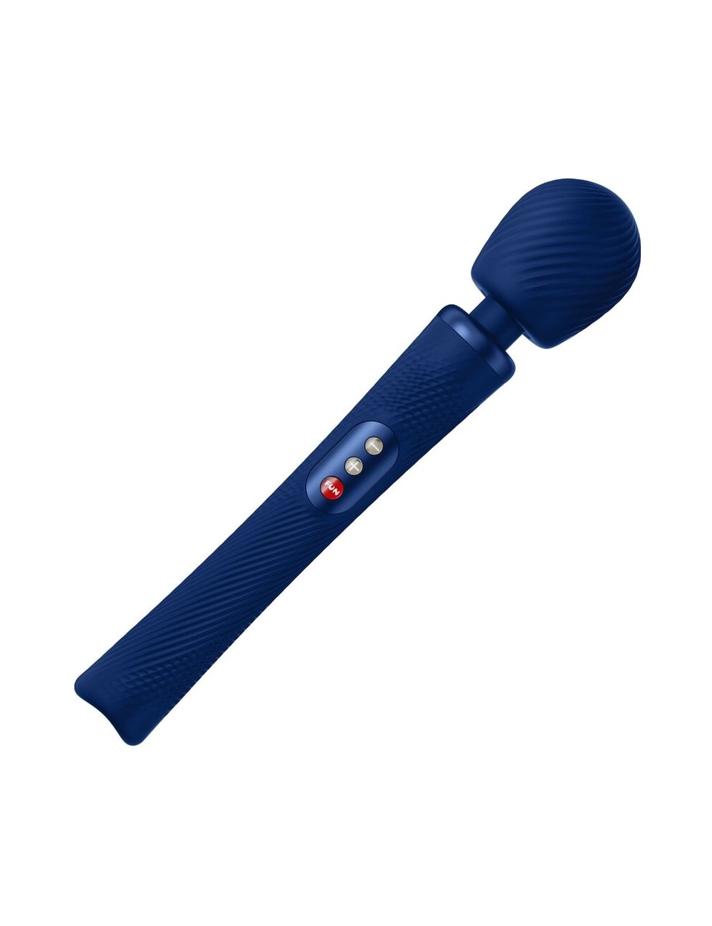 FUN FACTORY - VIM WAND RUMBLE VIBRADOR RECARGABLE SILICONA AZUL MEDIANOCHE