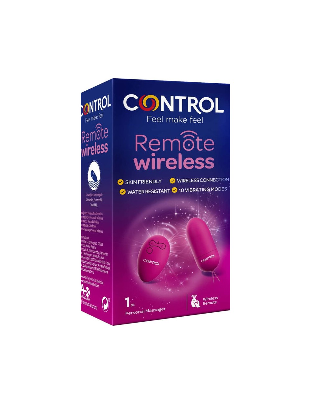 CONTROL - MASAJEADOR PERSONAL CONTROL REMOTO WIRELESS