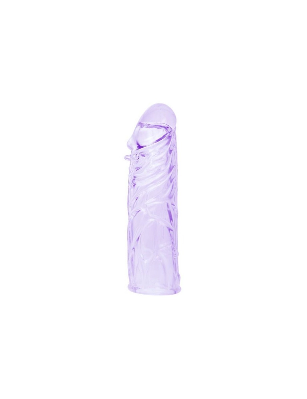 FUNDA LILA PARA EL PENE EN SILICONA ADAPTABLE 13CM FUNDA LILA PARA EL PENE EN SILICONA ADAPTABLE 13CM
