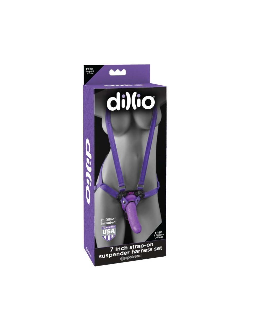 DILLIO ARNES STRAP ON CON TIRANTES Y DILDO 17.8 CM